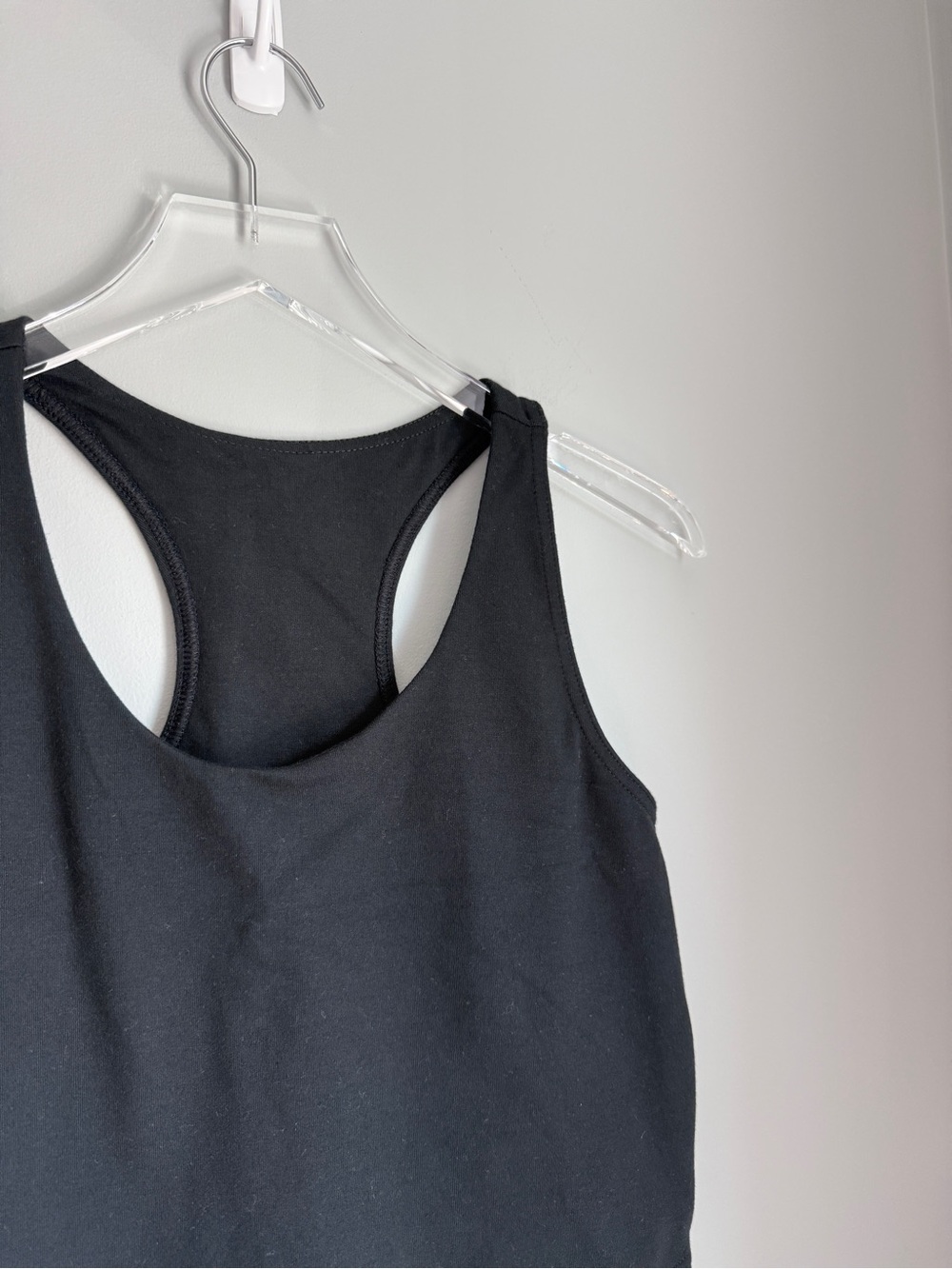 Pact On the Go Crop Tank Top Black Organic Cotton Medium - Picture 2 of 5